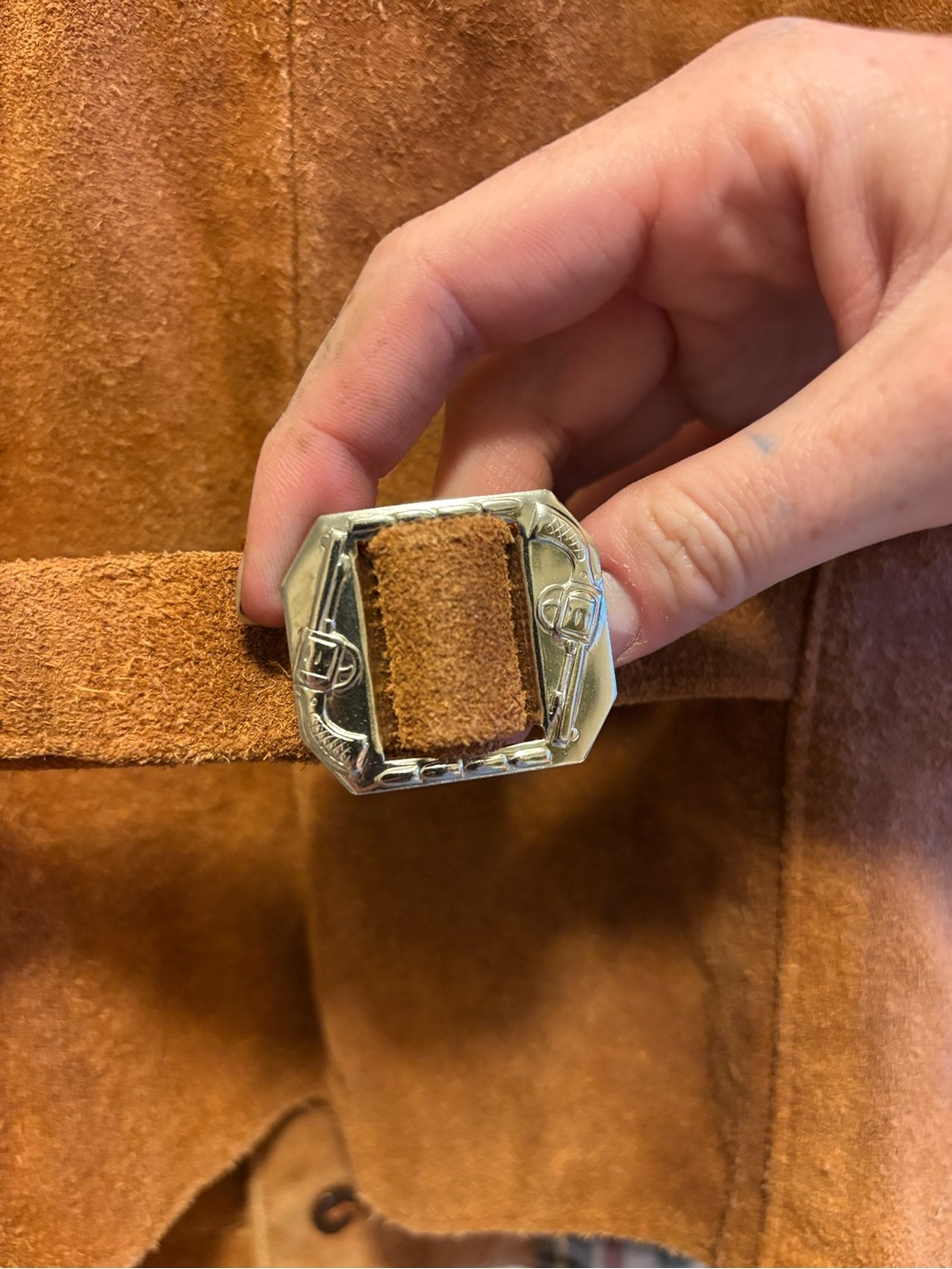 Suede Leather Vest - Picture 4 of 7